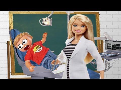 Вместо уроков к стоматологу! Мультик про школу Барби!