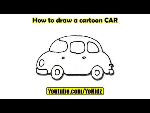 How to draw Cartoon CAR