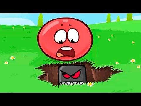 Несносный Красный Шарик - Смотреть ИГРУ как МУЛЬТИК - Red Ball 4  для детей малышей