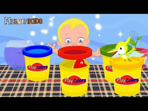 Learn Color Мультик .Учим Цвета.Плей До . Динозавры .  Мультик для детей   #part 139