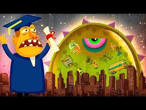 ХИЩНЫЙ СЛИЗЕНЬ ХОЧЕТ КУШАТЬ —  Часть 1 мультик игра для детей Mutant Blobs Attack