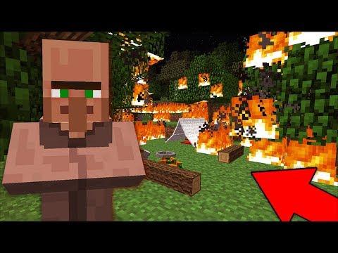 ЭТОТ ЖИТЕЛЬ УСТРОИЛ ПОЖАР В ЛЕСУ В МАЙНКРАФТ 100% ТРОЛЛИНГ ЛОВУШКА MINECRAFT СТРАШИЛКА МУЛЬТИК