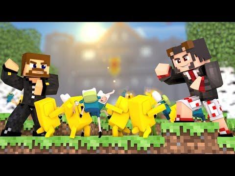 ФИН И ДЖЕЙК СРАЗИЛИСЬ В МАЙНКРАФТЕ!? - МУЛЬТИК ВРЕМЯ ПРИКЛЮЧЕНИЙ В MINECRAFT | МЕГА БИТВА ЮТУБЕРОВ