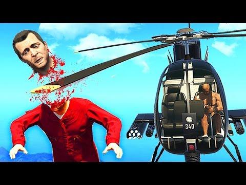 Gta 5 приколы, смешные моменты, трюки, удачные моменты #54