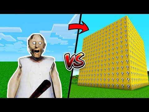 БАБУШКА ГРЕННИ ПРОТИВ 999,999 ЛАКИ БЛОКОВ! ВЫЖИВАНИЕ НУБА В MINECRAFT ! МУЛЬТИК