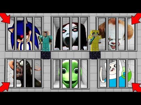 НУБ И ПРО ПОСАДИЛИ ВСЕХ МОНСТРОВ В ТЮРЬМУ В MINECRAFT! МУЛЬТИК БИТВА ТРОЛЛИНГ #1