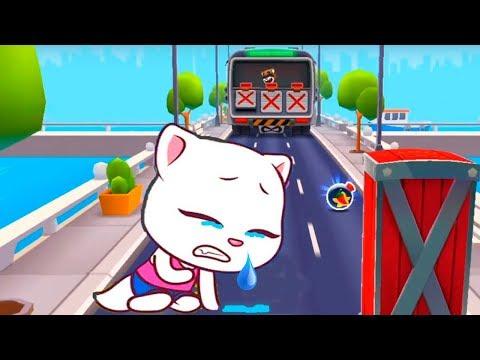 ГОВОРЯЩИЙ ТОМ БЕГ ЗА ЗОЛОТОМ #157  Супер Анджела против Валькирии  Talking Tom Gold Run мультик