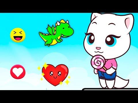 КОТ ТОМ БЕГ ЗА СЛАДОСТЯМИ #60 мультик игра для детей ТОМ и АЕНЖЕЛА ЗА КОНФЕТАМИ видео для малышей
