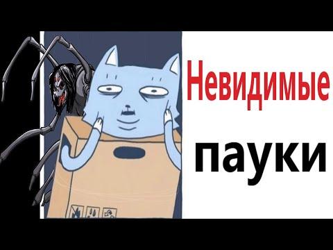 Приколы! НЕВИДИМЫЕ ПАУКИ! Смешные видео от Доми шоу! (мемы- анимация)