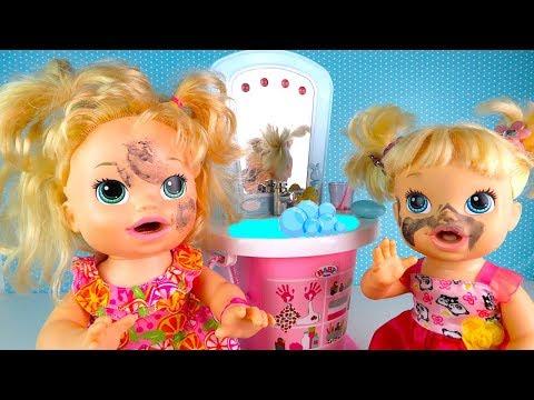 ЗАМОРАШКИ Куклы Пупсики Играют в Песок Умываются Мультик Для детей