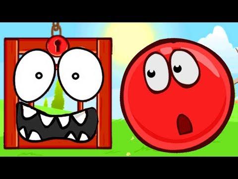 Новый КРАСНЫЙ ШАРИК против ЧЁРНЫХ КВАДРАТОВ и ЗЛЫХ ЖЕЛЕЗНЫХ ПИЛОЧЕК - RED BALL 4 мультик игра детям
