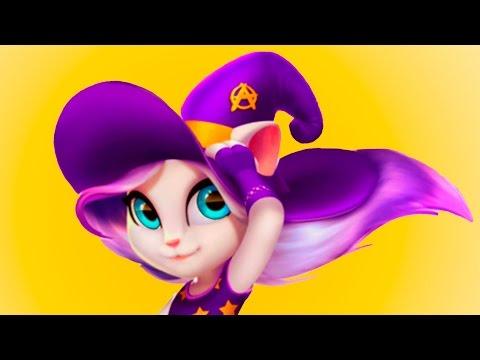 ГОВОРЯЩАЯ АНДЖЕЛА #15 - ВЕДЬМА КОЛДУНЬЯ ВОЛШЕБНИЦА и ХЭЛЛОУИН игровой мультик видео детям #ПУРУМЧАТА