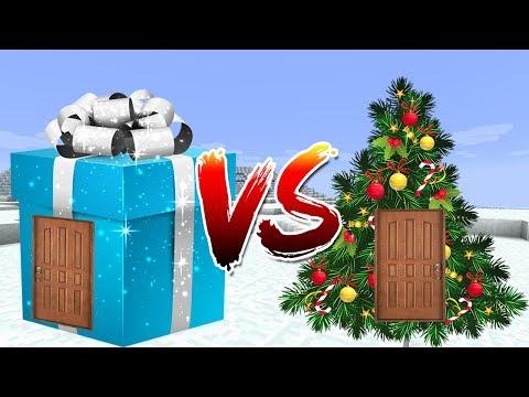 ДОМ ВНУТРИ ПОДАРКА ПРОТИВ ДОМА ЕЛКИ В МАЙНКРАФТ ! НУБ ПОСТРОИЛ СЕКРЕТНЫЙ ДОМ В MINECRAFT МУЛЬТИК