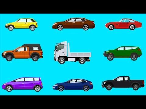 Мультик про машинки. Коллекция машин. Учим Цвет.  Развивающее видео для детей
