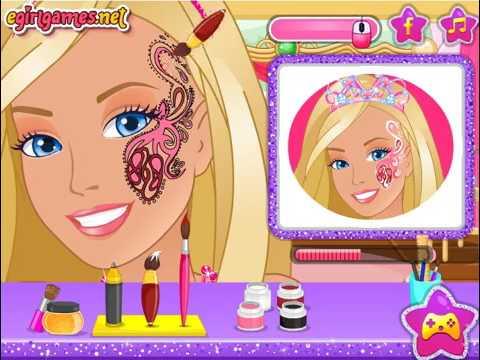 Мультик игра Барби: Волшебная раскраска лица (Barbie Magical Face Painting)
