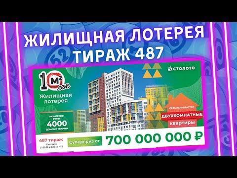 Жилищная лотерея 487 тираж от 27 марта, Проверить билет, Столото