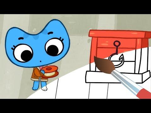 Мультик - раскраска - КОТИКИ ВПЕРЕД -  Не бросай как попало - Мультик Раскраска Котики