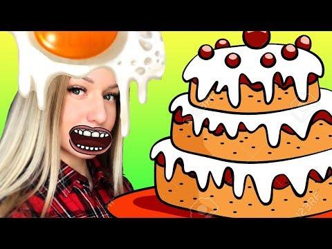ГОТОВИМ НАСТОЯЩИЙ 3D ТОРТ Новые рецепты кулинарии Игра Мультик для ДЕТЕЙ