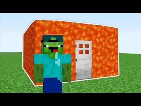 ЗОМБИ НУБ ПРОТИВ ДОМ ИЗ ЛАВЫ В МАЙНКРАФТ МУЛЬТИК! РЕБЕНОК НУБАС В 100% MINECRAFT АПОКАЛИПСИС СЕРИАЛ!