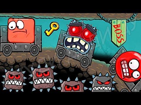 НОВЫЕ МОНСТРЫ ИЗ МАИНКРАФТ КРАСНЫЙ ШАРИК 4 - ПОДЗЕМНЫЕ ХОДЫ мультик игра для детей шар RED BALL 4