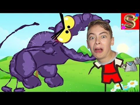 Игра мультик для детей рисуем StickMan EPIK 2 Нападение гиганских крыс #svg