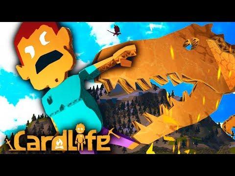 НУБ СТИВ ПОПАЛ КАРТОННЫЙ ПОХОД НА ДИНОЗАВРОВ MINECRAFT МУЛЬТИК ВИДЕО ДЛЯ ДЕТЕЙ CARDLIFE САМОДЕЛЬНЫЙ