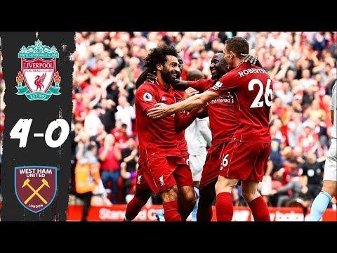 ЛИВЕРПУЛЬ - ВЕСТ ХЕМ  4:0 ОБЗОР МАТЧА АПЛ 12.08.2018. HD