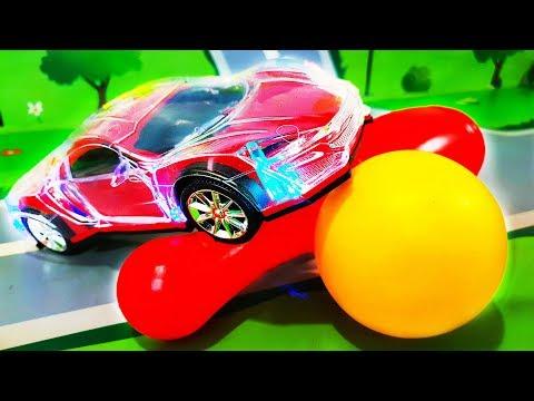Мультик для детей - игрушки ЛЕГО. Играем с Петровичем в цветные шары. Видео для детей - Про машинки