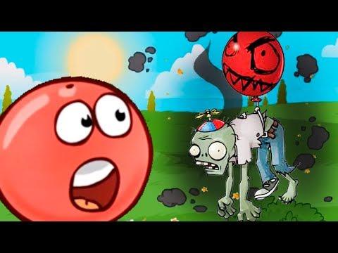КРАСНЫЙ ШАРИК RED BALL 4 против ЗОМБИ мультик игра для детей ПРО НЕСНОСНЫЙ КРАСНЫЙ ШАР детская игра