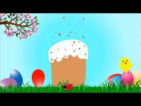 Пасхальные куличи для детей. Учим цвета. Мультик про Пасху. Супер глазурь для кулича