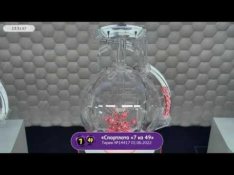 Столото представляет | Лотерея «Спортлото «7 из 49». Тираж № 14417 от 01.06.2022 г.