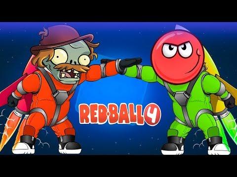 КРАСНЫЙ ШАР против ТОМА, ХЭНКА и АНДЖЕЛЫ - Смотреть ИГРУ как МУЛЬТИК - Red Ball 4 для детей малышей