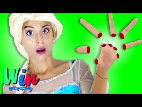 Frozen Elsa Hand Run Away /cartoon for children Funny cartoon 2017
