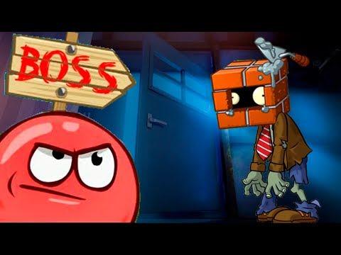 КРАСНЫЙ ШАРИК RED BALL 4 мультик игра для детей ЖЕЛЕЙНЫЙ МЕДВЕДЬ против ЗОМБИ развлекательное видео