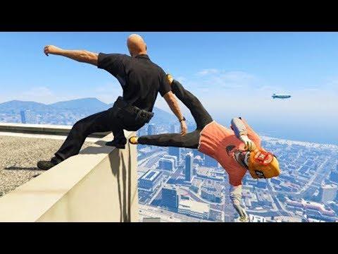 Gta 5 приколы, смешные моменты, трюки, удачные моменты #107