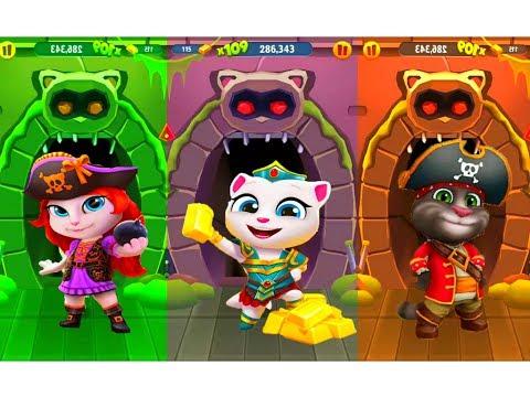 МОЙ ГОВОРЯЩИЙ ТОМ  БЕГ ЗА ЗОЛОТОМ #73 МУЛЬТИК ПРО КОТИКОВ  мультик игра УШАСТИК KIDS