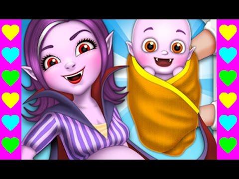 Ребенок вампира! Новые мультфильмы. Игровой мультик для девочек. Мультики игры для детей.