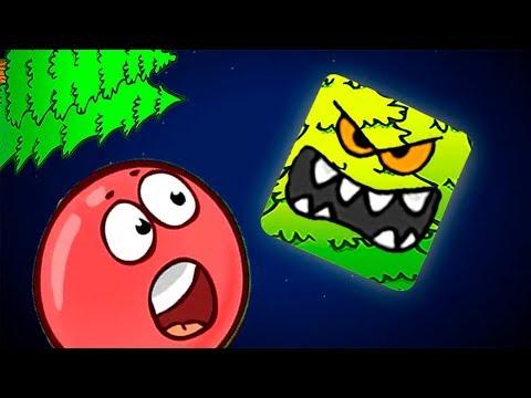 КРАСНЫЙ ШАР против Котика БУБУ - Смотреть ИГРУ как МУЛЬТИК - Red Ball 4 для детей малышей