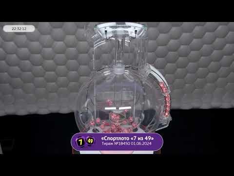 Столото представляет | Лотерея «Спортлото «7 из 49». Тираж № 18450 от 01.06.2024 г.