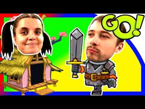 Батл БолтушкИ и ПРоХоДиМЦа! Кто Лучше ЗАЩИТИТ БАШНЮ! #484 Мультик ИГРА - Tower Conquest