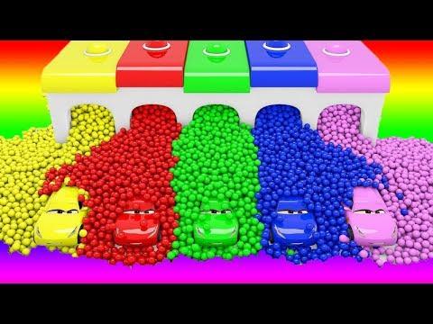 Disney Тачки 3 шары АВТОМОБИЛИ Крус Рамирес МУЛЬТИК для Детей Учим цвета