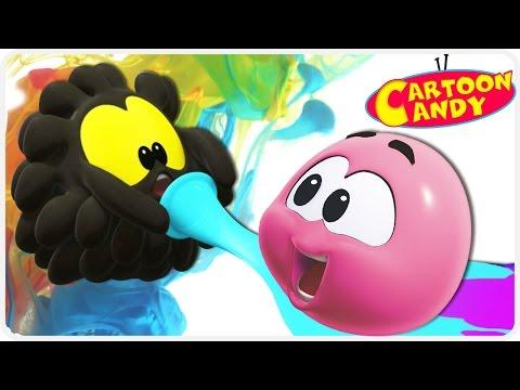Learn Colors With Color Balls For Kids | WonderBalls Playground | Cartoon Candy