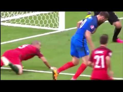 Евро 2016   Франция  Португалия ОБЗОР Лучшие моментыГолы