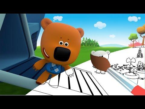 МИМИМИШКИ - Лунные Приключения - Мультик Раскраска с Мимимимишками  Учим Цвета Раскрашиваем Мультики