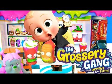 Босс  Молокосос 2017 ФУУУ! МАГАЗИН С ТУХЛЫМИ ПРОДУКТАМИ Grossery Gang Тролли Мультик