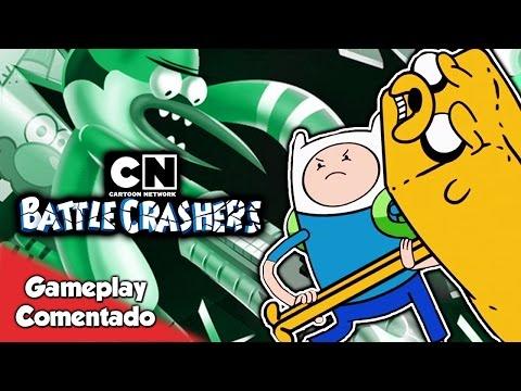 CARTOON NETWORK BATTLE CRASHERS | Probando los tortazos animados de Finn, Jake y Steven [Gameplay]