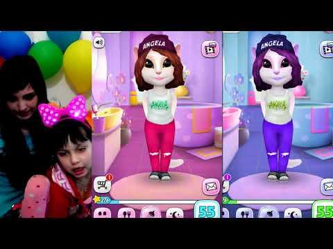 МОЙ ГОВОРЯЩИЙ ТОМ И ГОВОРЯЩАЯ АНДЖЕЛА My Little Pony MLP Equestria Girls мультик TALKING ТОМ ANGELA
