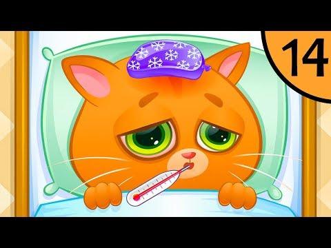 Суровый КОТИК БУБУ #14. Бубу заболел. Мультик ИГРА про котят на Игрули TV