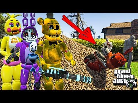 ГТА 5 МОДЫ АНИМАТРОНИКИ СПАСАЮТ ФОКСИ ФНАФ GTA 5! ОБЗОР МОДА GTA 5 ИГРЫ ГТА МУЛЬТИК ВИДЕО GTA 5 МОДЫ