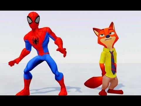 Ник и Человек паук мультик про Машинки Дисней Disney Cars